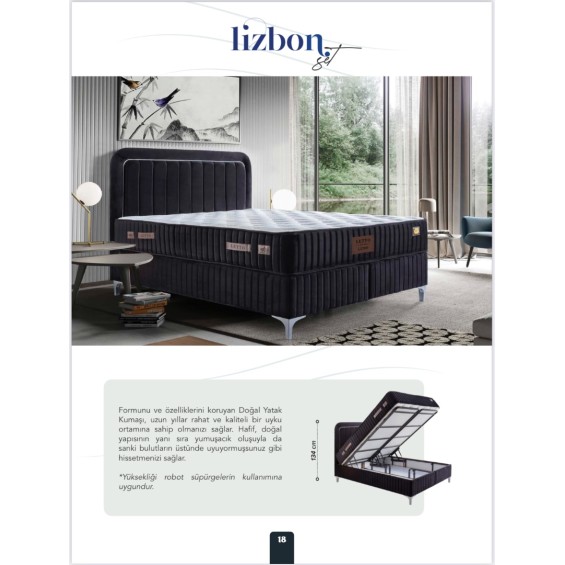 Lizbon 160x200 yatak seti